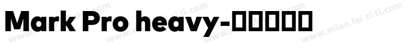 Mark Pro heavy字体转换